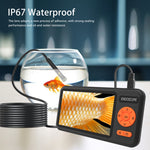 T29 Endoscopio industriale impermeabile IP67 con schermo IPS da 5 pollici e tripla lente da 7,9 mm con staffa, 1m, 2m, 3.5m, 5m, 10m