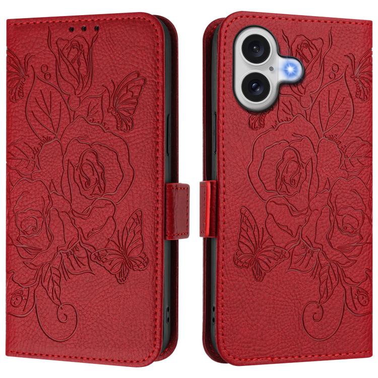 Custodia per telefono antifurto in pelle RFID rosa goffrata, For iPhone 17 Pro Max, For iPhone 17 Pro, For iPhone 17, For iPhone Air