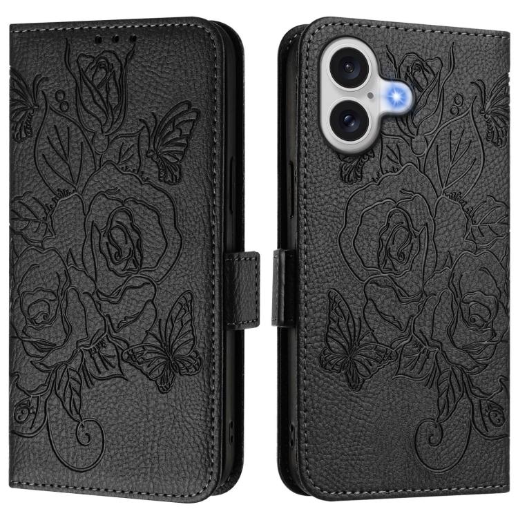 Custodia per telefono antifurto in pelle RFID rosa goffrata, For iPhone 17 Pro Max, For iPhone 17 Pro, For iPhone 17, For iPhone Air