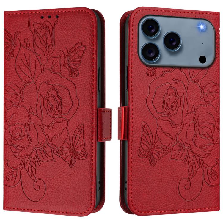 Custodia per telefono antifurto in pelle RFID rosa goffrata, For iPhone 17 Pro Max, For iPhone 17 Pro, For iPhone 17, For iPhone Air