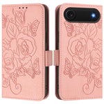 Custodia per telefono antifurto in pelle RFID rosa goffrata, For iPhone 17 Pro Max, For iPhone 17 Pro, For iPhone 17, For iPhone Air