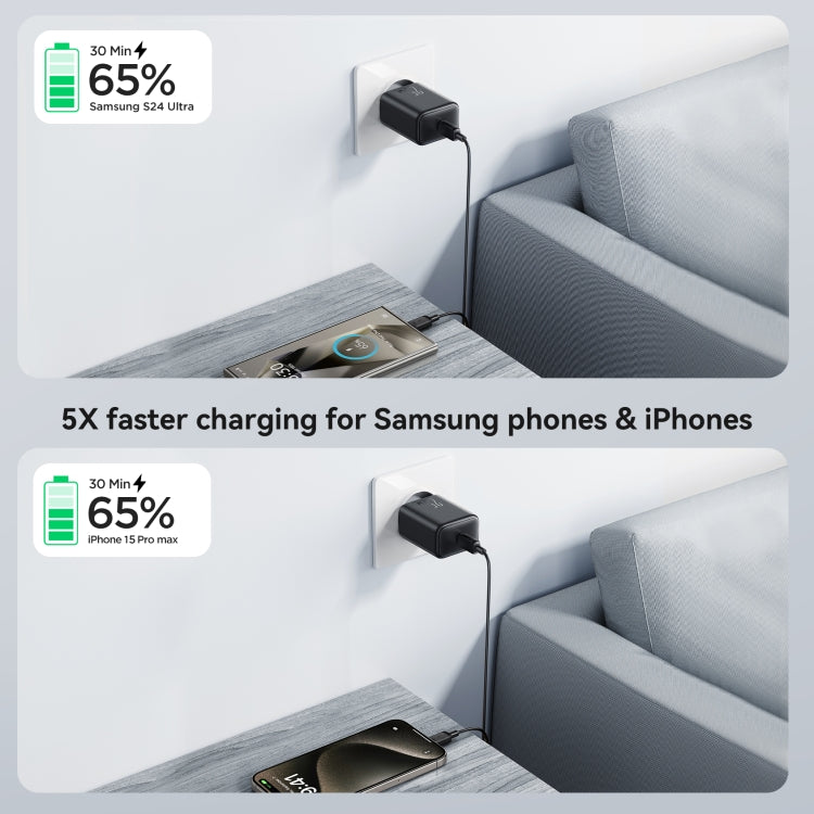 Caricabatterie rapido USB-C 25W con cavo Type-C 1 metro