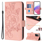 Custodia antifurto RFID in pelle con motivo a rosa in rilievo per telefono, For Samsung Galaxy Xcover5, For Samsung Galaxy M62 / F62 4G, For Samsung Galaxy Note20 Ultra, For Samsung Galaxy Note20