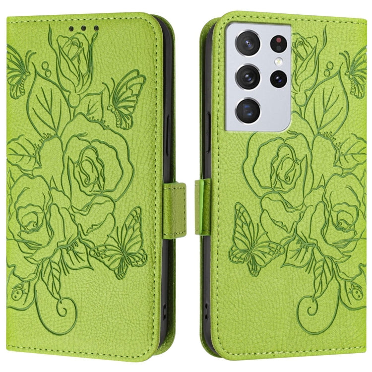 Custodia antifurto RFID in pelle con motivo a rosa in rilievo per telefono, For Samsung Galaxy S21 Ultra 5G, For Samsung Galaxy S20 Ultra, For Samsung Galaxy S20, For Samsung Galaxy S20+