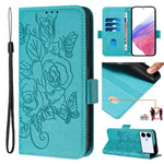 Custodia antifurto RFID in pelle con motivo a rosa in rilievo per telefono, For Galaxy S26 FE 5G, For Samsung Galaxy S26+ 5G, For Samsung Galaxy S26 Edge 5G, For Samsung Galaxy S26 Ultra 5G