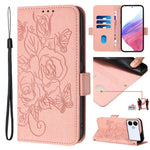 Custodia antifurto RFID in pelle con motivo a rosa in rilievo per telefono, For Galaxy S26 FE 5G, For Samsung Galaxy S26+ 5G, For Samsung Galaxy S26 Edge 5G, For Samsung Galaxy S26 Ultra 5G