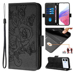 Custodia antifurto RFID in pelle con motivo a rosa in rilievo per telefono, For Galaxy S26 FE 5G, For Samsung Galaxy S26+ 5G, For Samsung Galaxy S26 Edge 5G, For Samsung Galaxy S26 Ultra 5G
