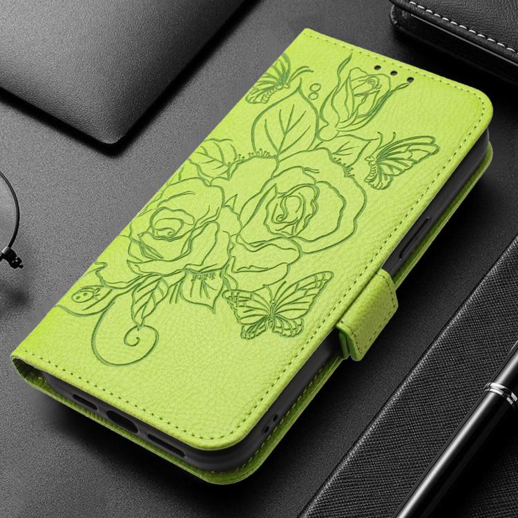 Custodia antifurto RFID in pelle con motivo a rosa in rilievo per telefono, For Samsung Galaxy S26 5G, For Samsung Galaxy S25 Edge 5G, For Samsung Galaxy S25 5G, For Samsung Galaxy S25+ 5G