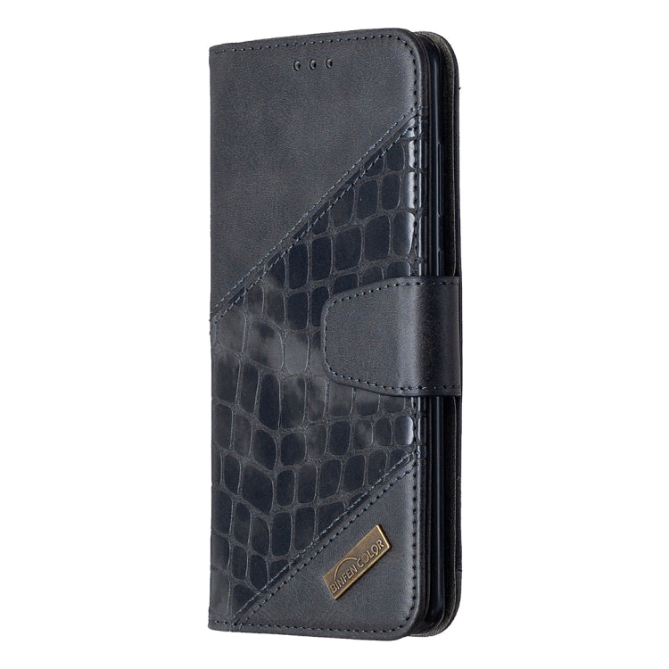 Custodia in pelle sintetica a vibrazione orizzontale con trama in coccodrillo abbinata con portafoglio, supporto e slot per carte, For Samsung Galaxy S20+