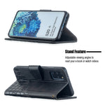 Custodia portafoglio in pelle sintetica per Samsung Galaxy S20+