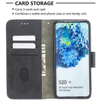 Custodia portafoglio in pelle sintetica per Samsung Galaxy S20+
