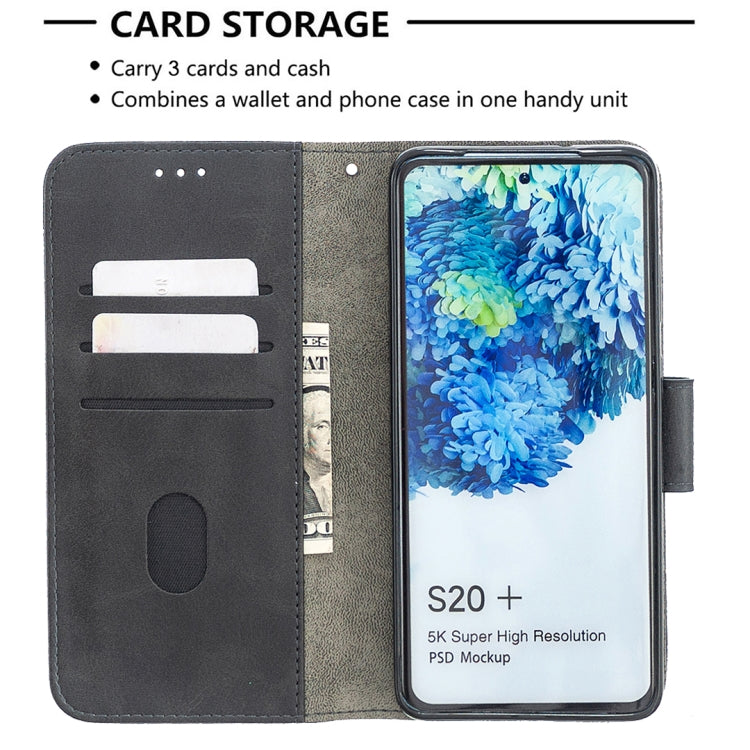 Custodia in pelle sintetica a vibrazione orizzontale con trama in coccodrillo abbinata con portafoglio, supporto e slot per carte, For Samsung Galaxy S20+