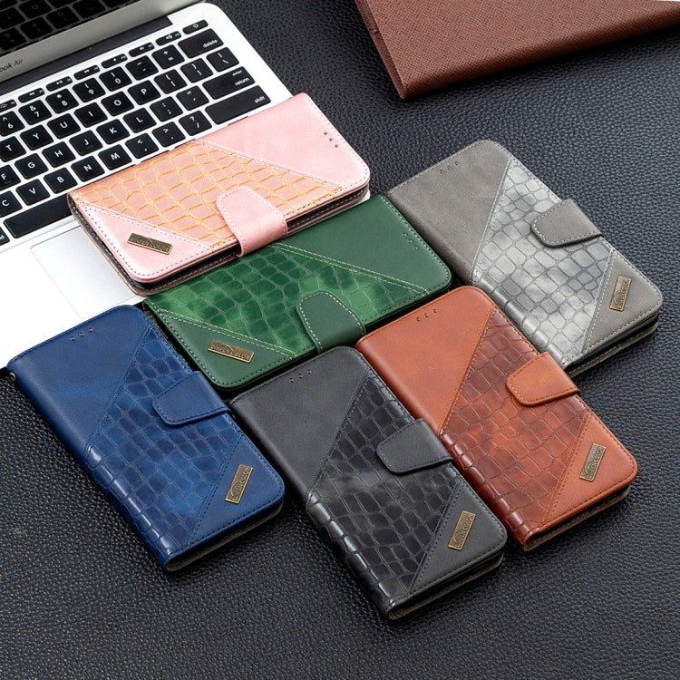Custodia in pelle sintetica a vibrazione orizzontale con trama in coccodrillo abbinata con portafoglio, supporto e slot per carte, For Samsung Galaxy S20+