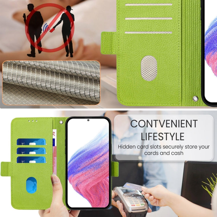 Custodia antifurto RFID in pelle con motivo a rosa in rilievo per telefono, For Samsung Galaxy A16 5G, For Samsung Galaxy A06 4G, For Samsung Galaxy A15 5G / 4G, For Samsung Galaxy A55 5G