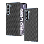 Custodia per telefono pieghevole con motivo in fibra di carbonio elettrolitico con cerniera, For Galaxy Z Fold8 Ultra 5G, For Galaxy Z Fold6 5G, For Galaxy Z Fold5 5G