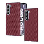 Custodia per telefono pieghevole con motivo in fibra di carbonio elettrolitico con cerniera, For Galaxy Z Fold8 Ultra 5G, For Galaxy Z Fold6 5G, For Galaxy Z Fold5 5G