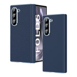 Custodia per telefono pieghevole con motivo in fibra di carbonio elettrolitico con cerniera, For Galaxy Z Fold8 Ultra 5G, For Galaxy Z Fold6 5G, For Galaxy Z Fold5 5G