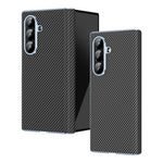 Custodia per telefono pieghevole con motivo in fibra di carbonio elettrolitico con cerniera, For Galaxy Z Fold8 Ultra 5G, For Galaxy Z Fold6 5G, For Galaxy Z Fold5 5G