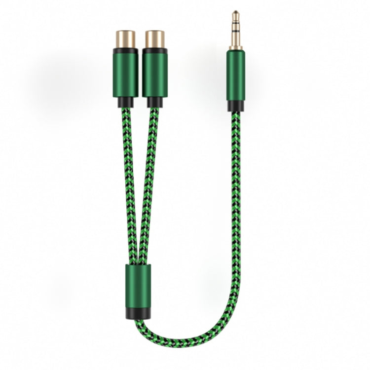 Connettore amplificatore per cavo audio da 3,5 mm maschio a 2 RCA femmina, 0.5m, 1m, 2m, 3m