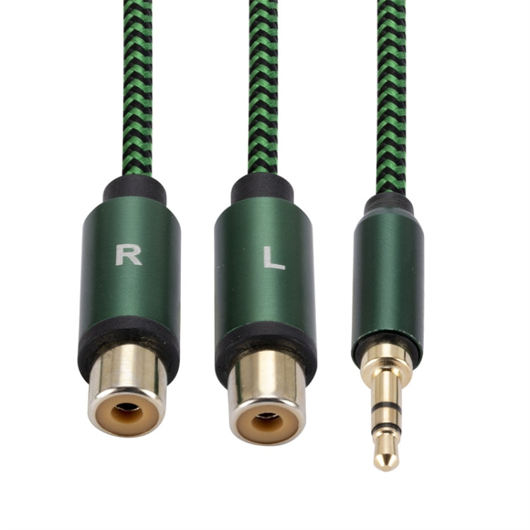 Connettore amplificatore per cavo audio da 3,5 mm maschio a 2 RCA femmina, 0.5m, 1m, 2m, 3m