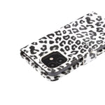 Custodia portafoglio in pelle leopardata per iPhone 12