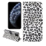 Custodia portafoglio in pelle leopardata per iPhone 12