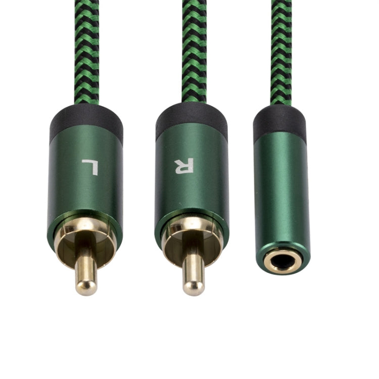 Connettore amplificatore cavo audio da 3,5 mm femmina a 2 RCA maschio, 0.5m, 1m, 2m, 3m