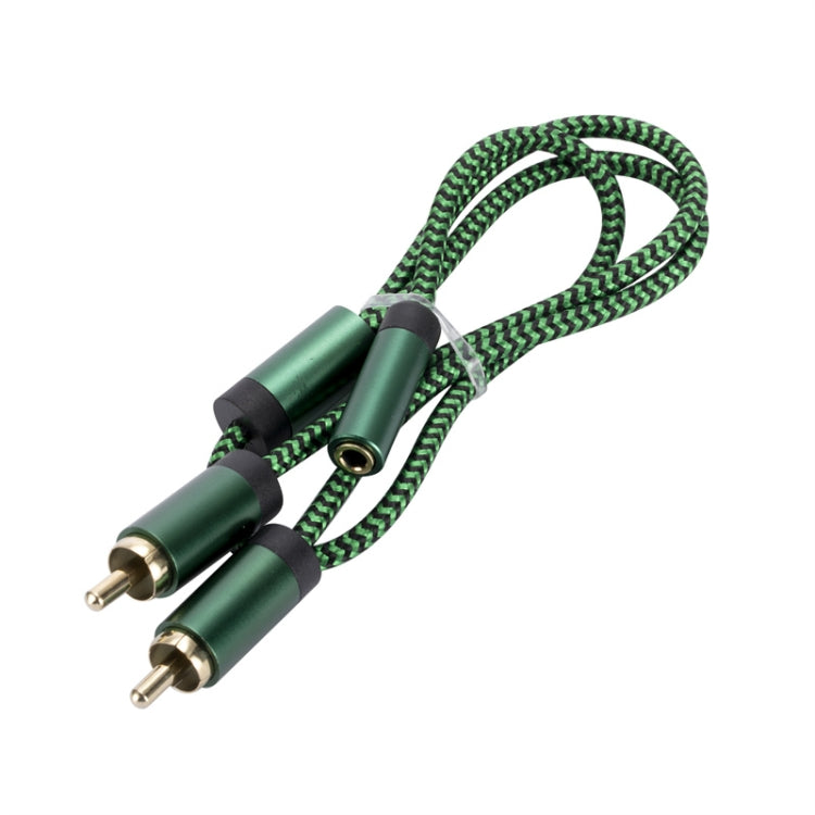 Connettore amplificatore cavo audio da 3,5 mm femmina a 2 RCA maschio, 0.5m, 1m, 2m, 3m