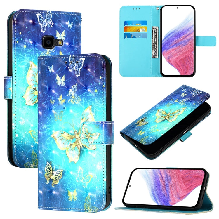 Custodia per telefono in pelle con flip orizzontale con pittura 3D, For Samsung Galaxy XCover7 Pro, For Samsung Galaxy Xcover6 Pro, For Samsung Galaxy Xcover 4s