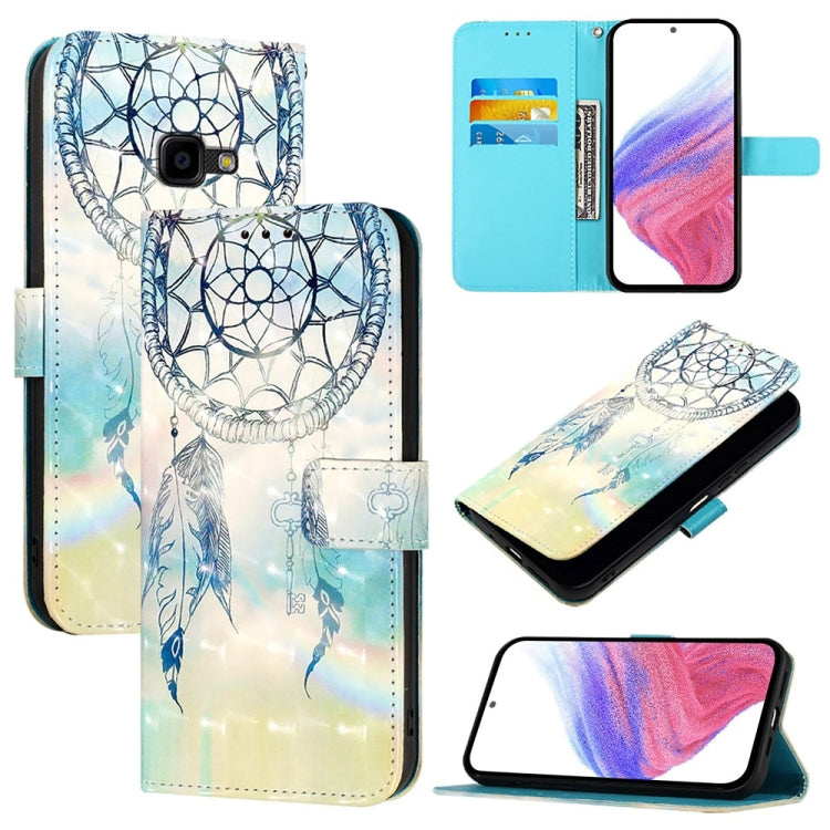 Custodia per telefono in pelle con flip orizzontale con pittura 3D, For Samsung Galaxy XCover7 Pro, For Samsung Galaxy Xcover6 Pro, For Samsung Galaxy Xcover 4s