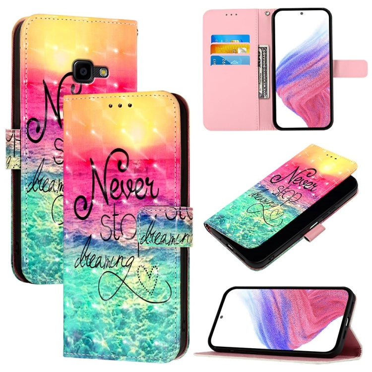 Custodia per telefono in pelle con flip orizzontale con pittura 3D, For Samsung Galaxy XCover7 Pro, For Samsung Galaxy Xcover6 Pro, For Samsung Galaxy Xcover 4s
