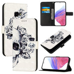 Custodia per telefono in pelle con flip orizzontale con pittura 3D, For Samsung Galaxy XCover7 Pro, For Samsung Galaxy Xcover6 Pro, For Samsung Galaxy Xcover 4s