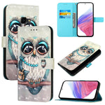 Custodia per telefono in pelle con flip orizzontale con pittura 3D, For Samsung Galaxy XCover7 Pro, For Samsung Galaxy Xcover6 Pro, For Samsung Galaxy Xcover 4s