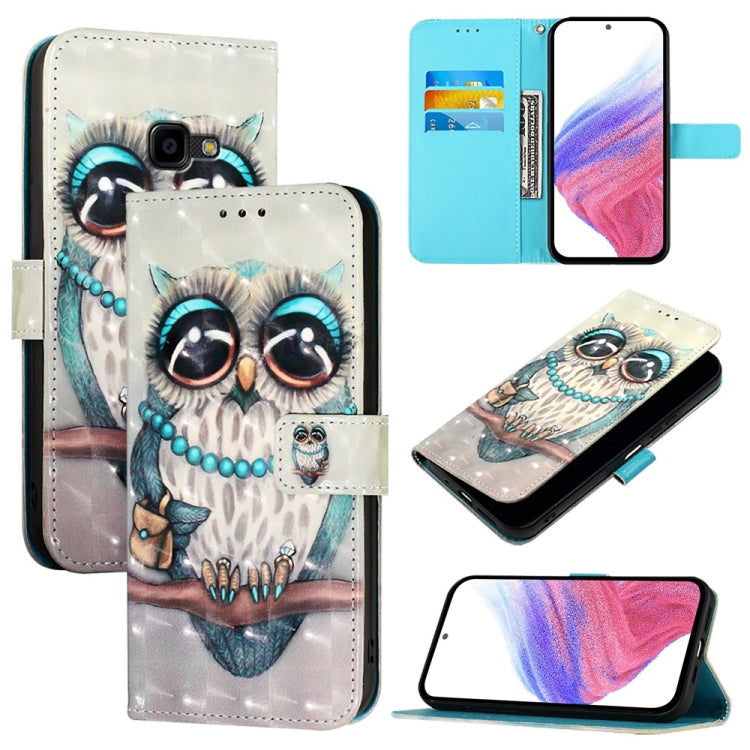 Custodia per telefono in pelle con flip orizzontale con pittura 3D, For Samsung Galaxy XCover7 Pro, For Samsung Galaxy Xcover6 Pro, For Samsung Galaxy Xcover 4s