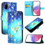 Custodia per telefono in pelle con flip orizzontale con pittura 3D, For Samsung Galaxy XCover7 Pro, For Samsung Galaxy Xcover6 Pro, For Samsung Galaxy Xcover 4s