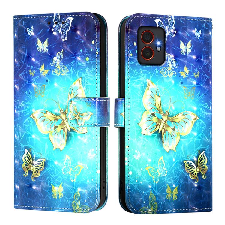 Custodia per telefono in pelle con flip orizzontale con pittura 3D, For Samsung Galaxy XCover7 Pro, For Samsung Galaxy Xcover6 Pro, For Samsung Galaxy Xcover 4s