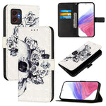 Custodia per telefono in pelle con flip orizzontale con pittura 3D, For Samsung Galaxy XCover7 Pro, For Samsung Galaxy Xcover6 Pro, For Samsung Galaxy Xcover 4s