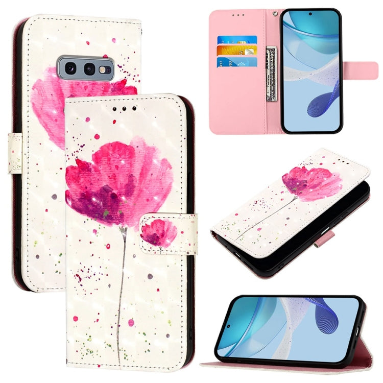 Custodia per telefono in pelle con flip orizzontale con pittura 3D, For Samsung Galaxy S24 FE 5G, For Samsung Galaxy S10e, For Samsung Galaxy S10+
