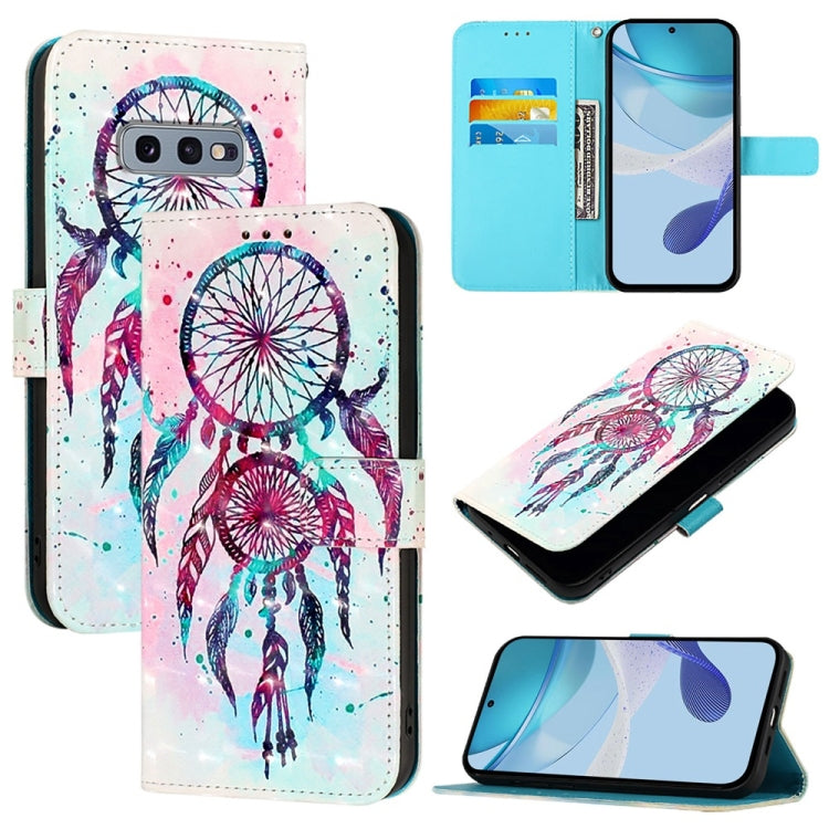 Custodia per telefono in pelle con flip orizzontale con pittura 3D, For Samsung Galaxy S24 FE 5G, For Samsung Galaxy S10e, For Samsung Galaxy S10+