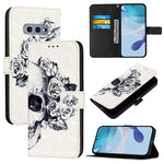 Custodia per telefono in pelle con flip orizzontale con pittura 3D, For Samsung Galaxy S24 FE 5G, For Samsung Galaxy S10e, For Samsung Galaxy S10+