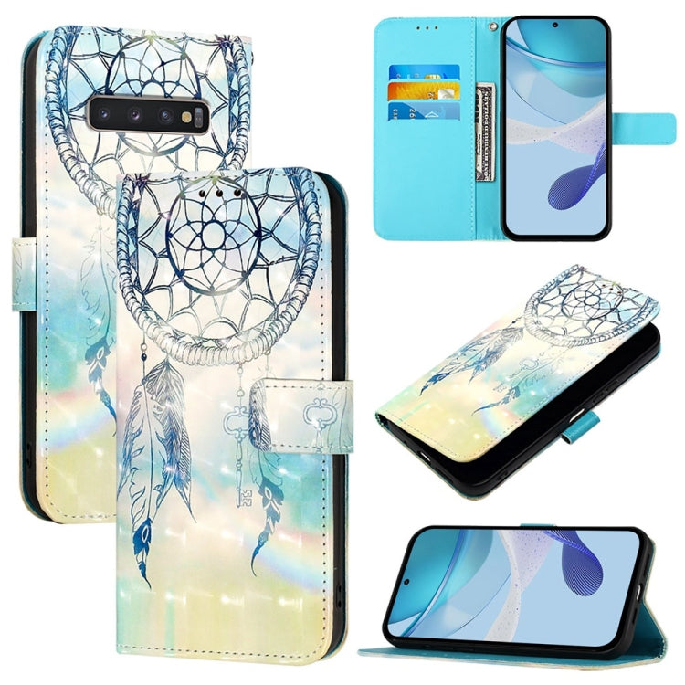 Custodia per telefono in pelle con flip orizzontale con pittura 3D, For Samsung Galaxy S24 FE 5G, For Samsung Galaxy S10e, For Samsung Galaxy S10+