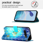 Custodia per telefono in pelle con flip orizzontale con pittura 3D, For Samsung Galaxy S10