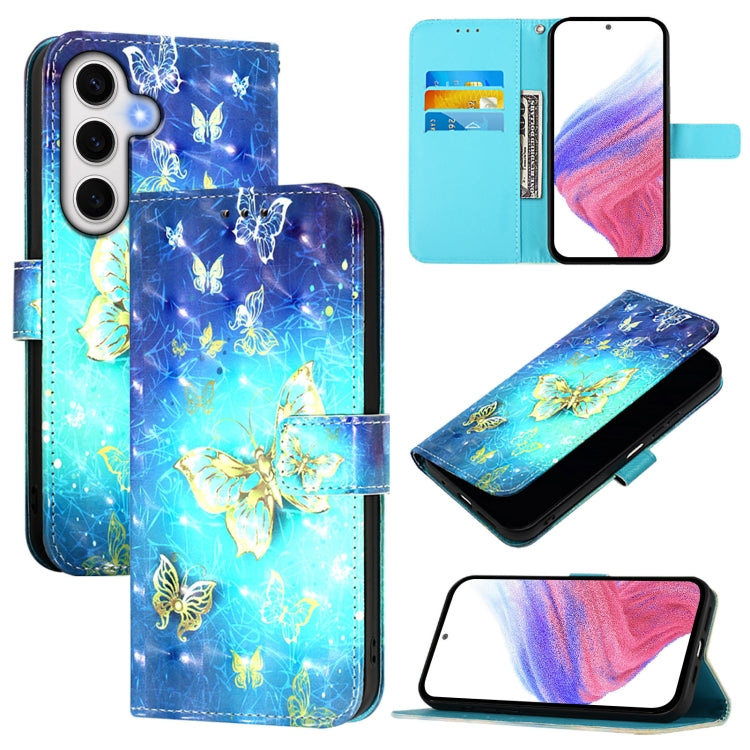 Custodia per telefono in pelle con flip orizzontale con pittura 3D, For Samsung Galaxy S24 FE 5G, For Samsung Galaxy S10e, For Samsung Galaxy S10+