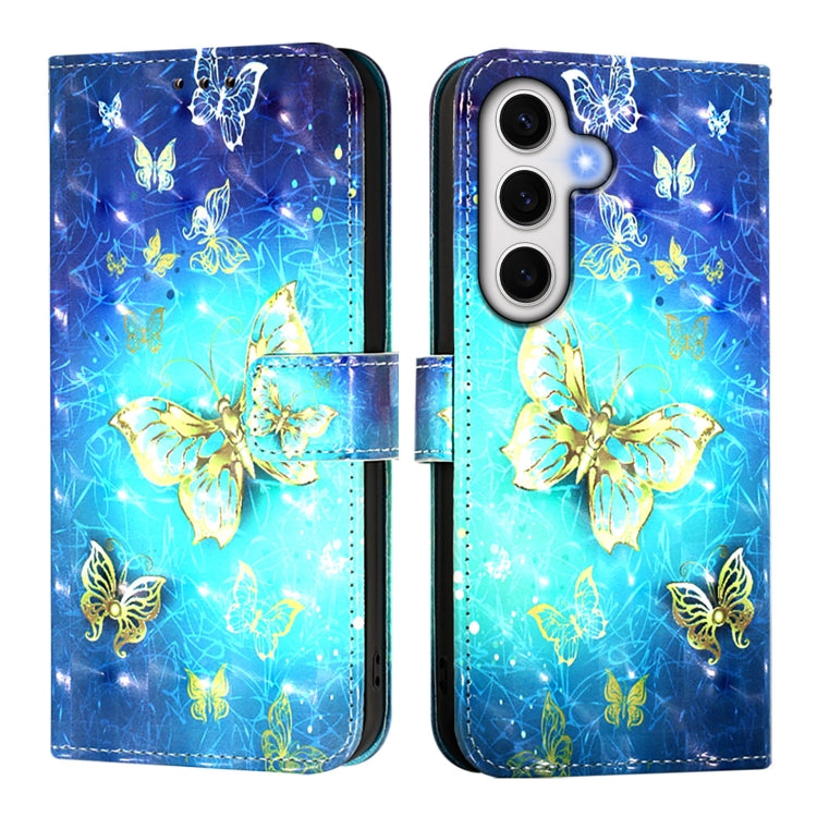 Custodia per telefono in pelle con flip orizzontale con pittura 3D, For Samsung Galaxy S24 FE 5G, For Samsung Galaxy S10e, For Samsung Galaxy S10+