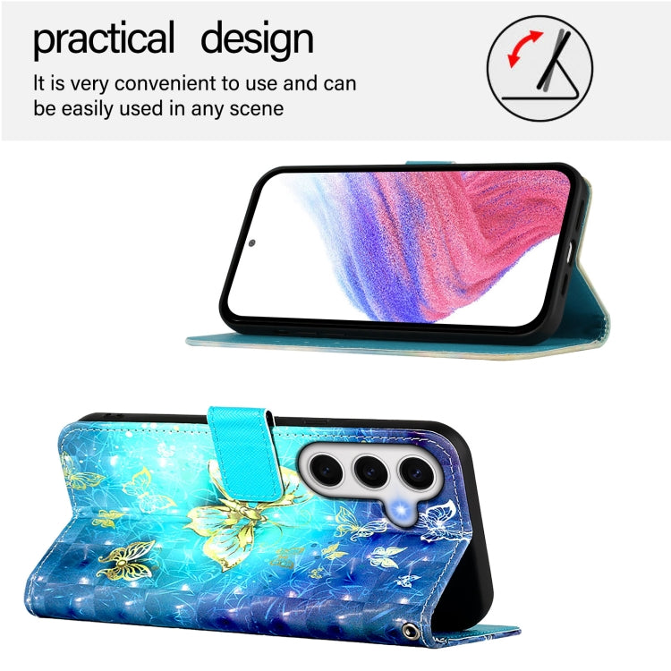 Custodia per telefono in pelle con flip orizzontale con pittura 3D, For Samsung Galaxy S24 FE 5G, For Samsung Galaxy S10e, For Samsung Galaxy S10+