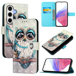Custodia per telefono in pelle con flip orizzontale con pittura 3D, For Samsung Galaxy S24 FE 5G, For Samsung Galaxy S10e, For Samsung Galaxy S10+