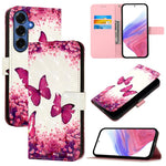 Custodia per telefono in pelle con flip orizzontale con pittura 3D, For Galaxy S26 FE 5G, For Samsung Galaxy S26+ 5G, For Samsung Galaxy S25 Edge 5G