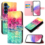 Custodia per telefono in pelle con flip orizzontale con pittura 3D, For Galaxy S26 FE 5G, For Samsung Galaxy S26+ 5G, For Samsung Galaxy S25 Edge 5G