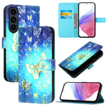 Custodia per telefono in pelle con flip orizzontale con pittura 3D, For Galaxy S26 FE 5G, For Samsung Galaxy S26+ 5G, For Samsung Galaxy S25 Edge 5G