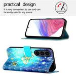 Custodia per telefono in pelle con flip orizzontale con pittura 3D, For Galaxy S26 FE 5G, For Samsung Galaxy S26+ 5G, For Samsung Galaxy S25 Edge 5G